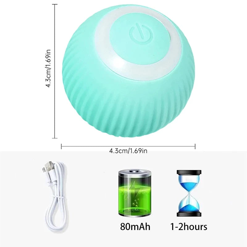 Smart Auto Rolling Electric Dog Ball - Interactive Indoor Training Toy for Active Pets