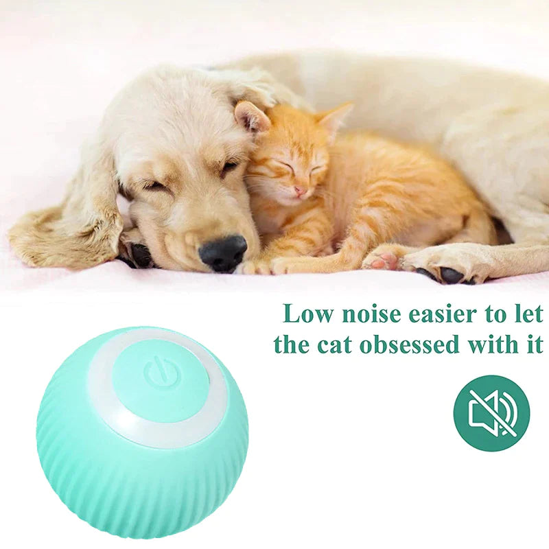 Interactive Electric Puppy Ball - Auto Rolling Toy for Cats & Small Dogs, Fun Self-Moving Games & Pet Accessories