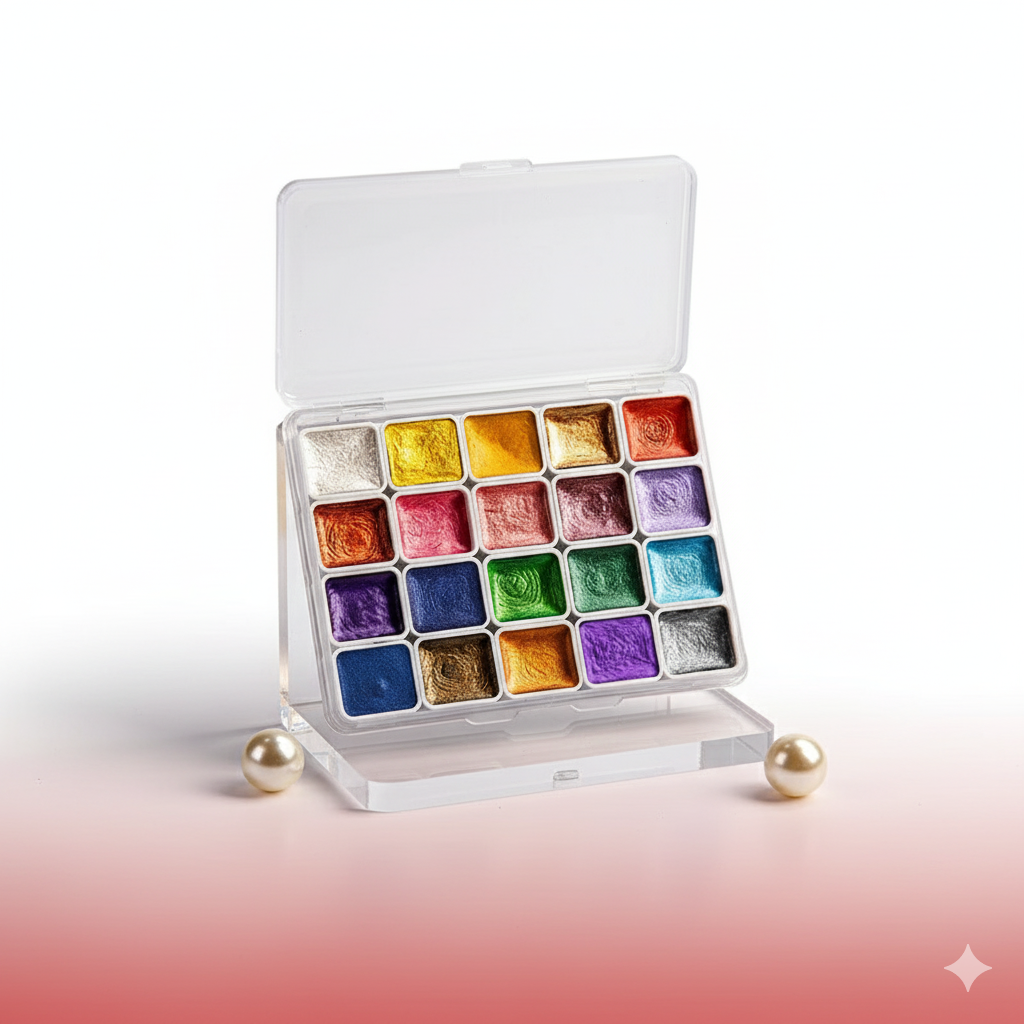 20 Color Pearl Watercolor Pigment, Solid Packaging for Traditional Chinese Painting, Tangka Calligraphy, Color Painting (Copy) (Copy) (Copy)