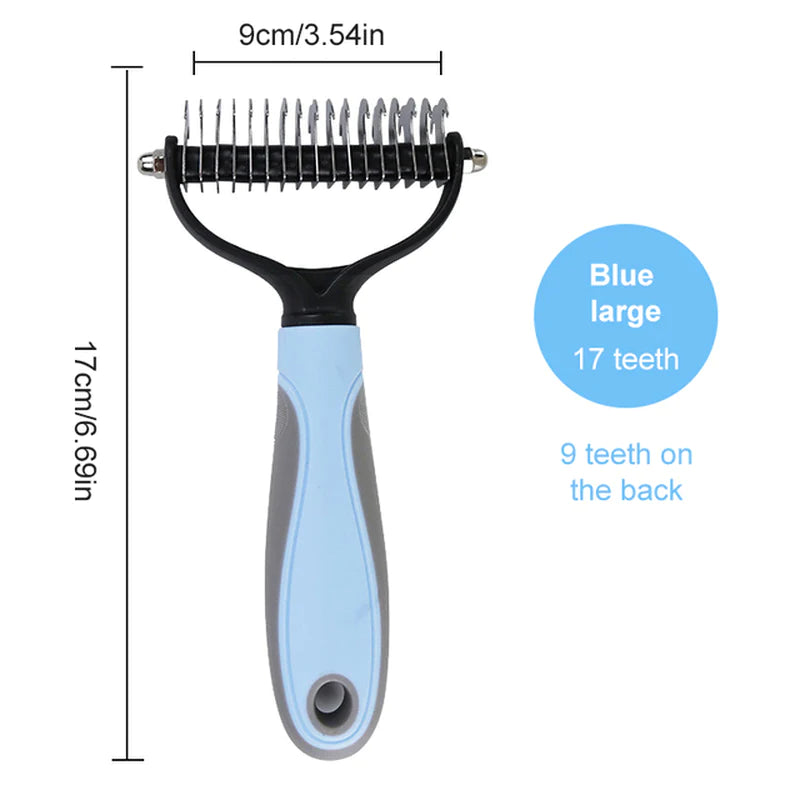 Ultimate Dog & Cat Grooming Brush - Effortlessly Remove Matted Hair for All Coat Types!