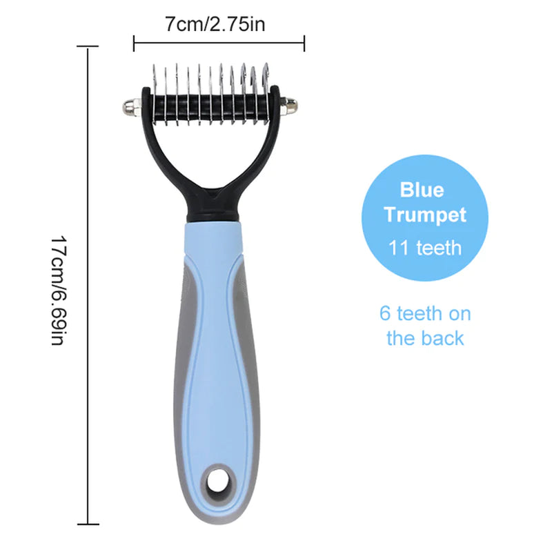Ultimate Dog & Cat Grooming Brush - Effortlessly Remove Matted Hair for All Coat Types!