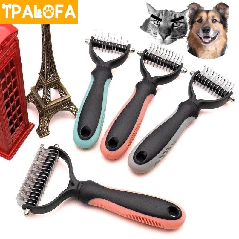 Ultimate Dog & Cat Grooming Brush - Effortlessly Remove Matted Hair for All Coat Types!