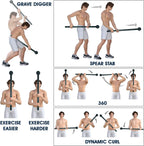 Steel Mace Bell for Strength Training, Support Full Body, Muscles, Shoulder, Grips & Forearms Workouts, Stretching 5, 7, 10, 15, 20, 25, 30 LB for Woman & Man