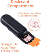 2-in-1 Clicker Dog Trainer and Treat Pouch - Durable, Lightweight, Easy to Clean Dog Training Essential in Black