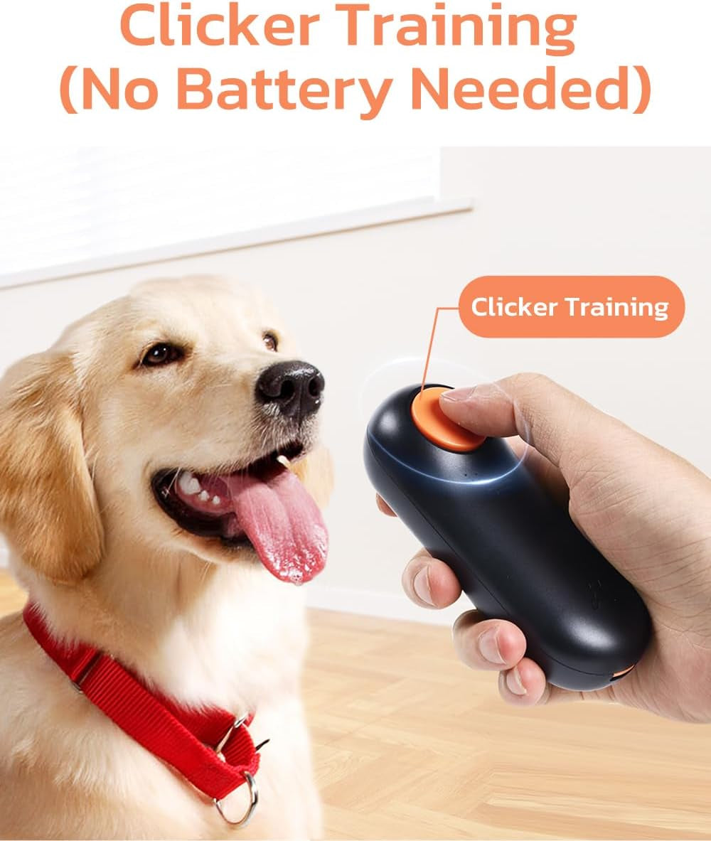 2-in-1 Clicker Dog Trainer and Treat Pouch - Durable, Lightweight, Easy to Clean Dog Training Essential in Black